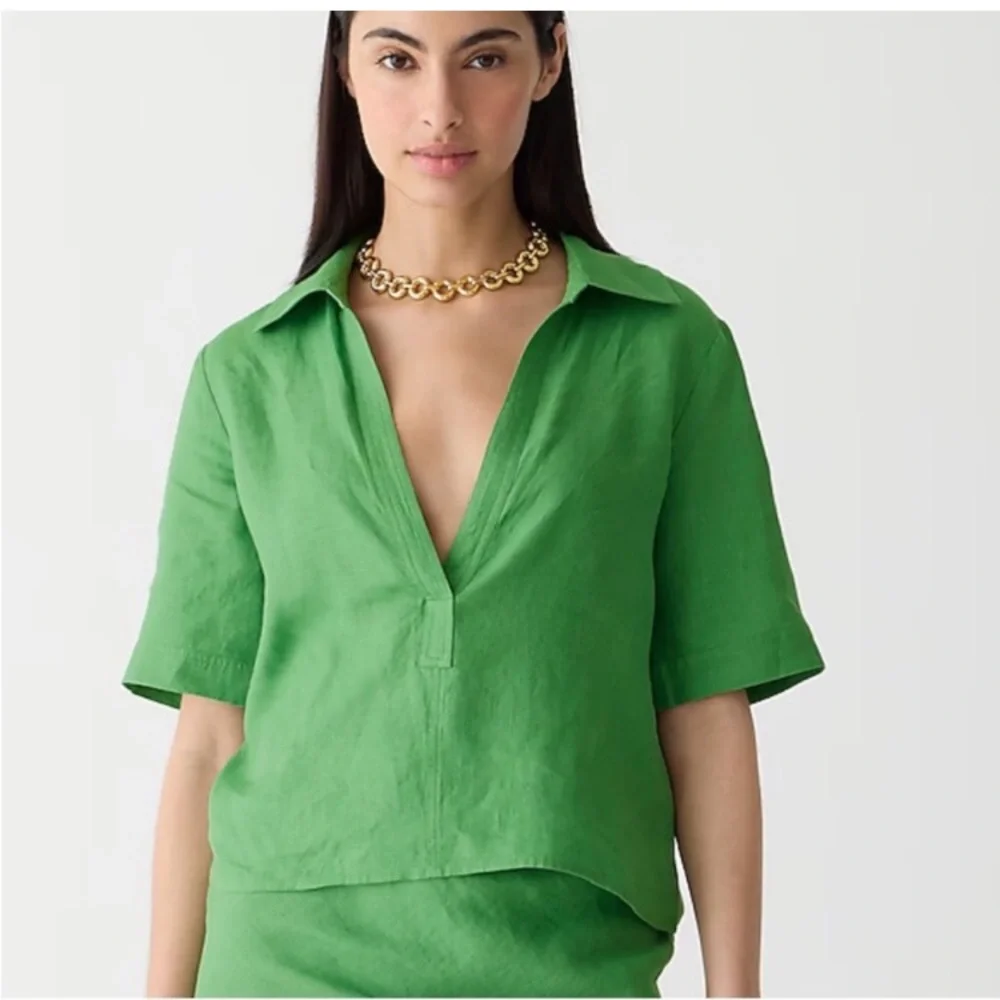 J Crew linen bungalow popover